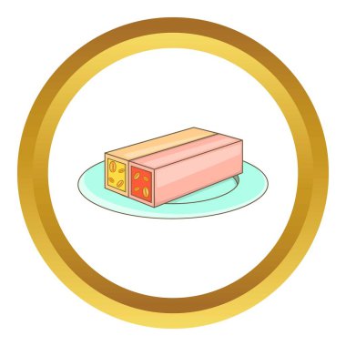 Türk tatlı vektör simgesi