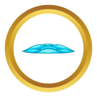 Sakin dalgalar vektör simgesi