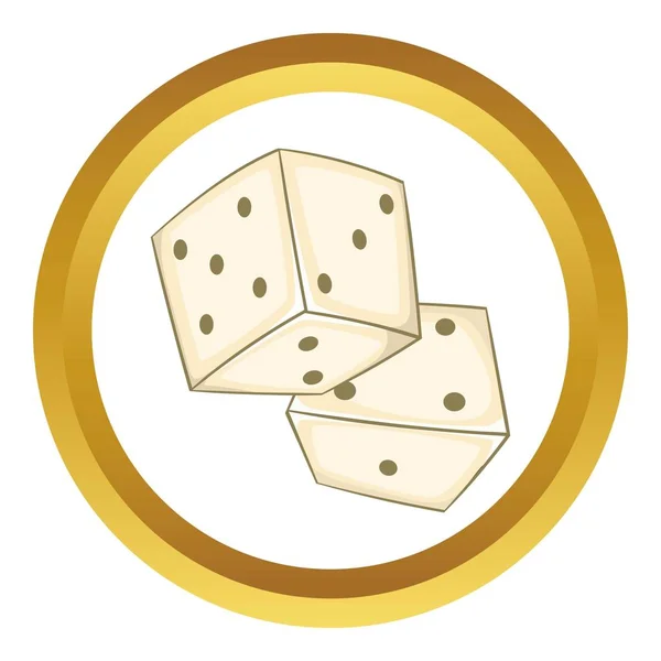 Dice vector icon — Stock Vector