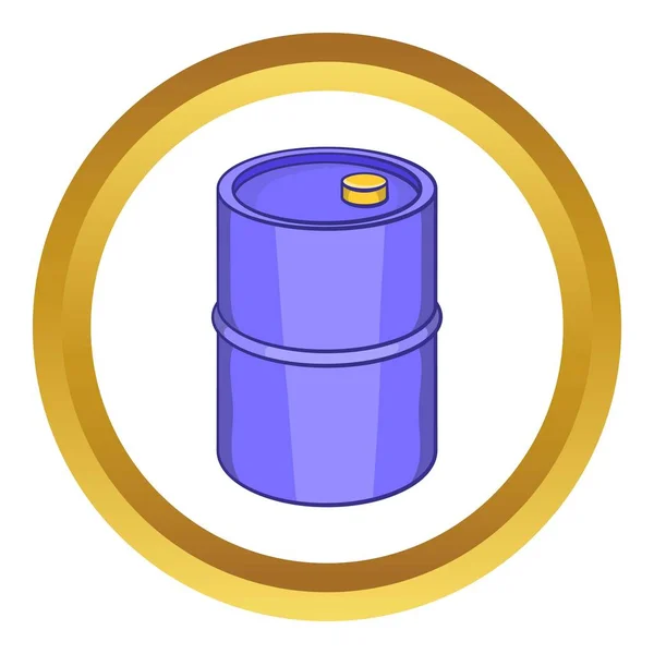 Barril para el icono del vector de gasolina — Vector de stock