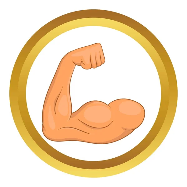 Bicepsz kezek vektor ikon — Stock Vector