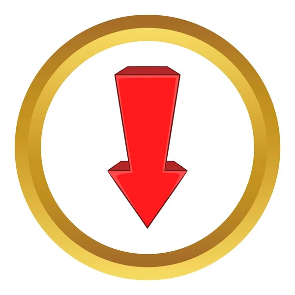 Red arrow vector icon — Stock Vector