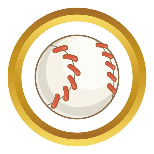 Icona del vettore palla da baseball — Vettoriale Stock
