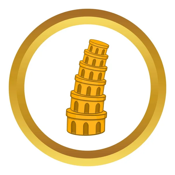 Pisa Tower vector icon — Stock Vector