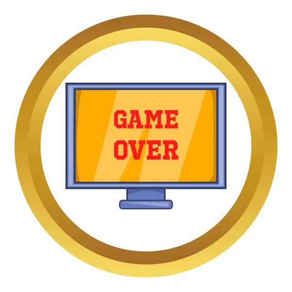 Hra skončila obrazovky vektorové ikony — Stockový vektor