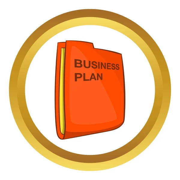 Icona vettoriale del business plan — Vettoriale Stock