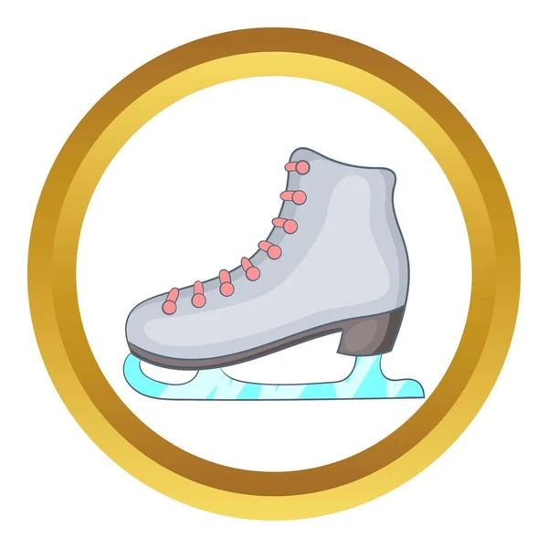 Ice skate boot vector icon — Stock Vector