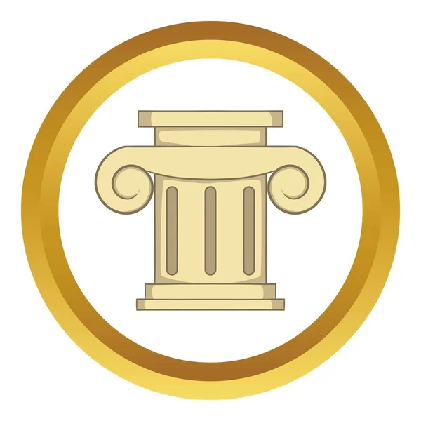 Roman column vector icon — Stock Vector