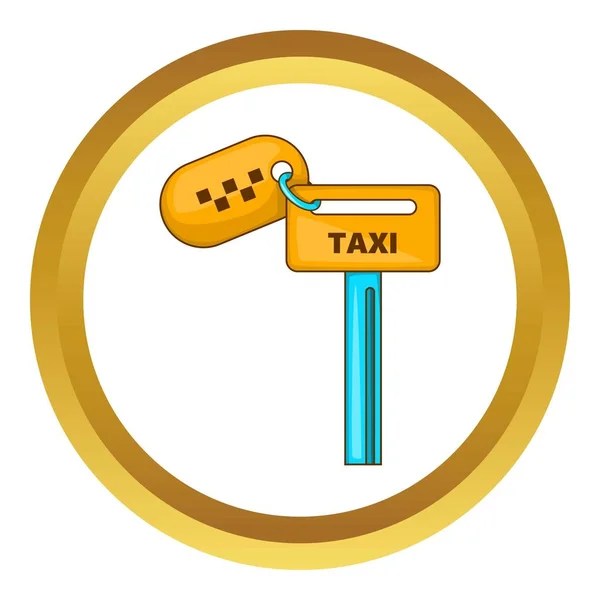 Ключи к векторному значку такси — стоковый вектор