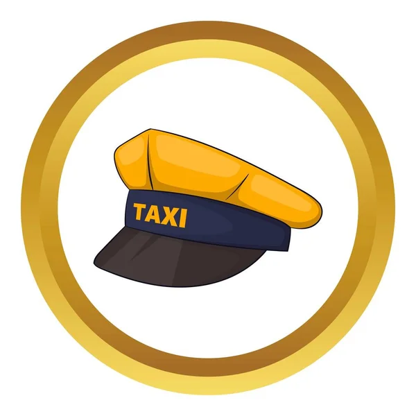 Cap taxi driver vetor ícone —  Vetores de Stock