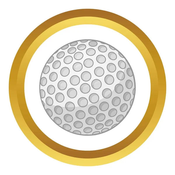 Vector de pelota de golf icono — Archivo Imágenes Vectoriales