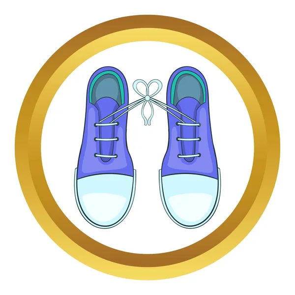 Atado zapatos broma vector icono — Archivo Imágenes Vectoriales