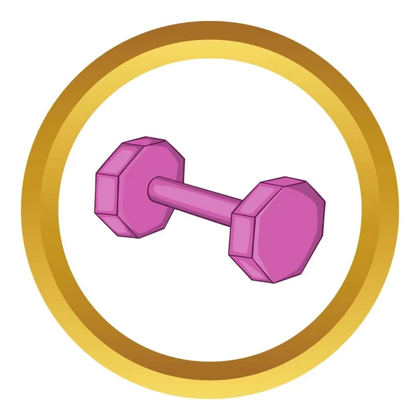 Dumbbell vector icon — Stock Vector