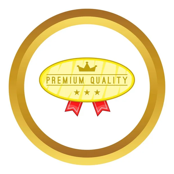 Premium Kalite etiketi vektör simgesi — Stok Vektör