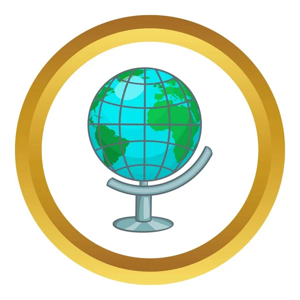 Terrestrial globe vector icon — Stock Vector