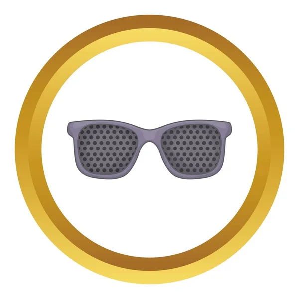 Gafas perforantes vector icono — Vector de stock