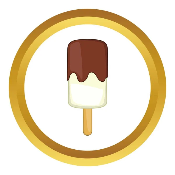 Icono de helado dulce vector — Vector de stock