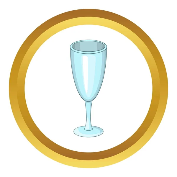 Icono de cristal de vino vector — Archivo Imágenes Vectoriales