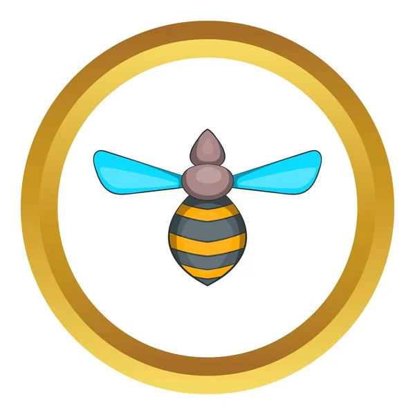 Icono de vector de abeja — Archivo Imágenes Vectoriales