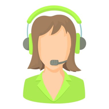 Çağrı Merkezi operatörü ile telefon kulaklık simgesi