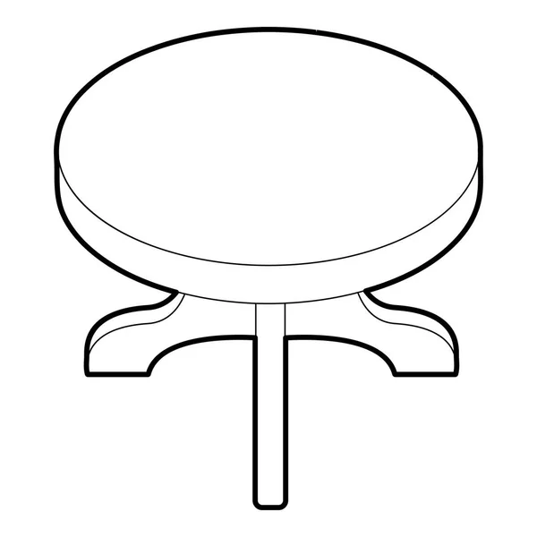 Icona tavola rotonda, stile isometrico 3d — Vettoriale Stock