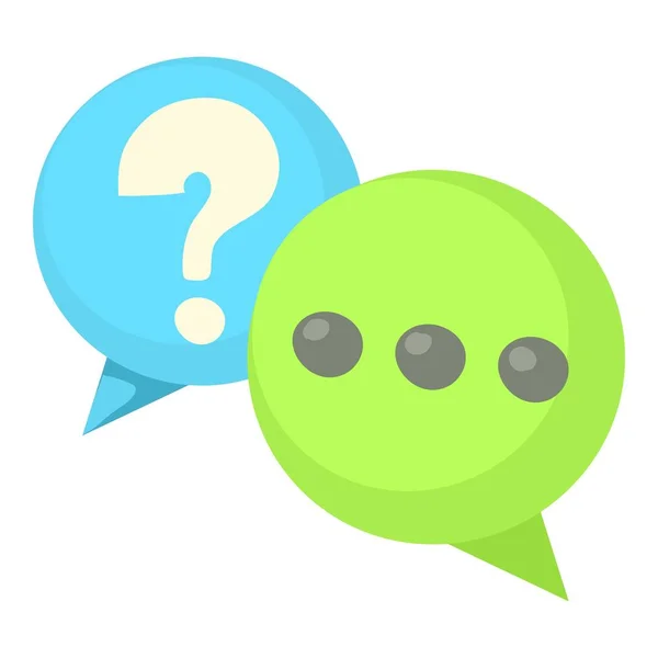 Pergunta e exclamação ícone de bolhas de discurso — Vetor de Stock