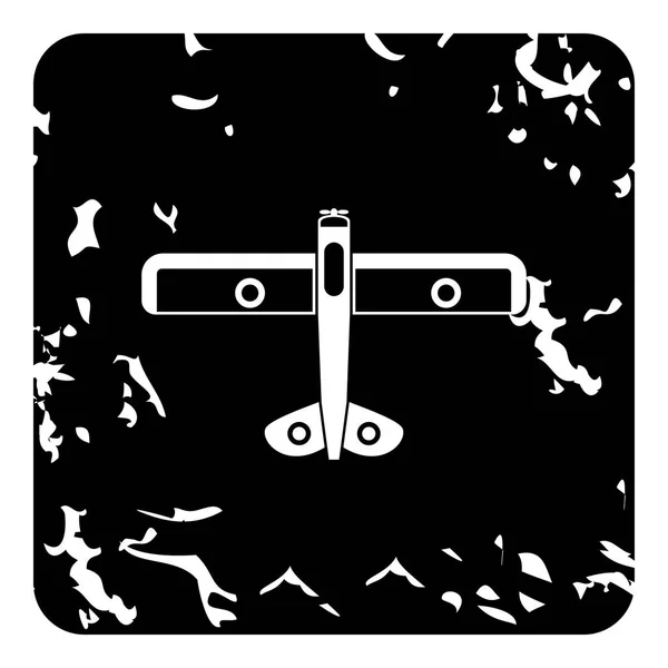 Armádní letoun ikona, grunge styl — Stockový vektor