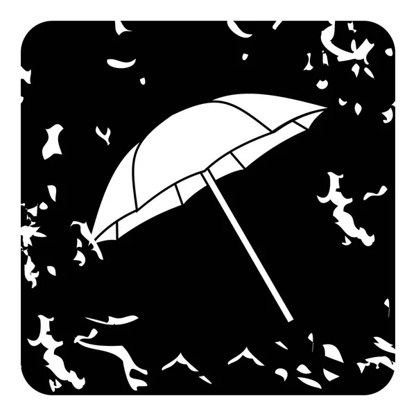 Значок зонтика, гранж стиль — стоковый вектор