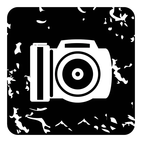 Icono de la cámara, estilo grunge — Vector de stock