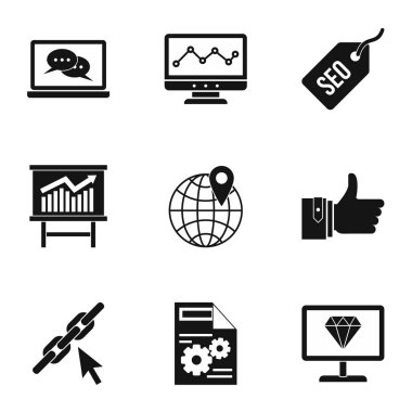 En iyi duruma getirme Icons set, basit tarzı