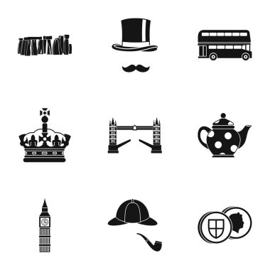 İngiltere Icons set konumlar