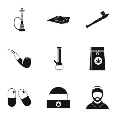 Kenevir Icons set, basit tarzı
