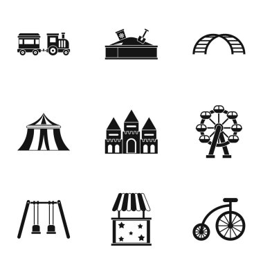 Simgeler salıncaklar, basit tarzı