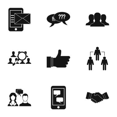 Internet simge kümesi, basit tarzı ile iletişim