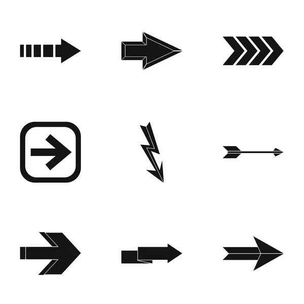 Set icone cursore, stile semplice — Vettoriale Stock