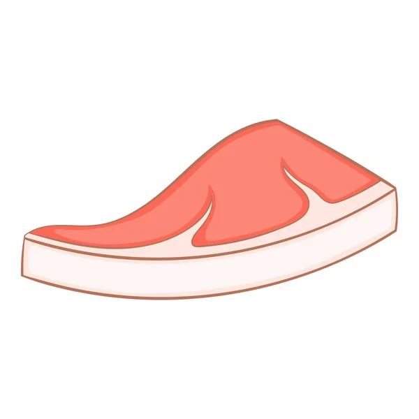 Icône de viande grasse, style dessin animé — Image vectorielle