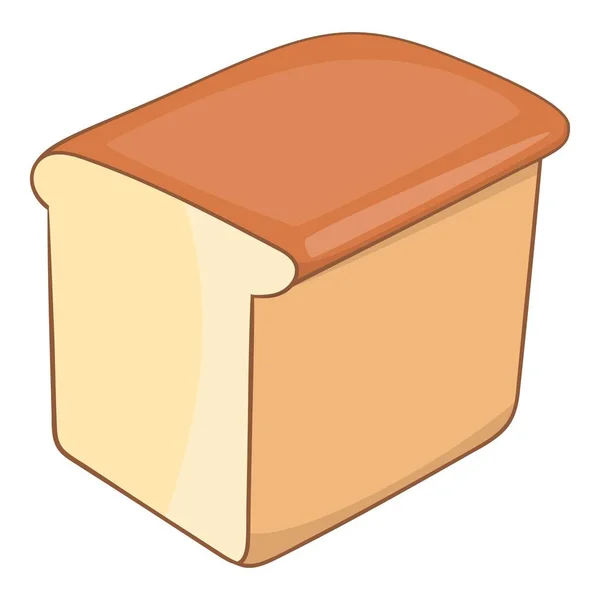 Ícone de pão, estilo dos desenhos animados — Vetor de Stock