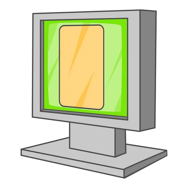Ícone monitor, estilo dos desenhos animados —  Vetores de Stock