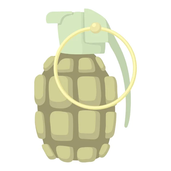 Hand grenade icon, cartoon style — Stock Vector