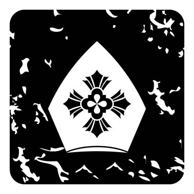 Hıristiyan şapka kutsal kişilerin resmi, grunge tarzı