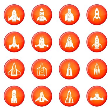 Roket simgeler kümesi vektör