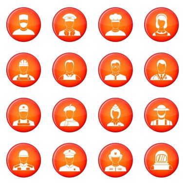 Meslekler simgeler kümesi vektör