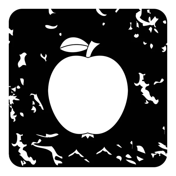 Apple-pictogram, grunge stijl — Stockvector
