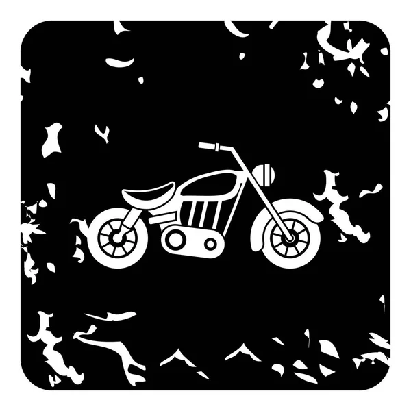 Icono de la motocicleta, estilo grunge — Archivo Imágenes Vectoriales
