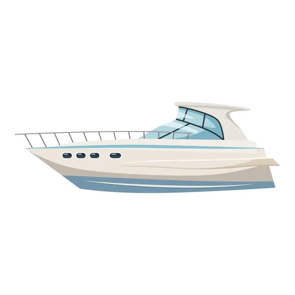 Yacht ikon, rajzfilm stílus — Stock Vector