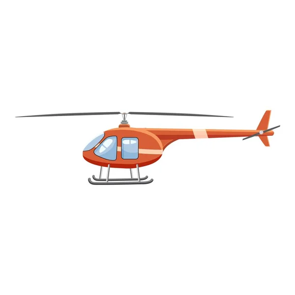 ヘリコプターのアイコン、漫画のスタイル — ストックベクタ