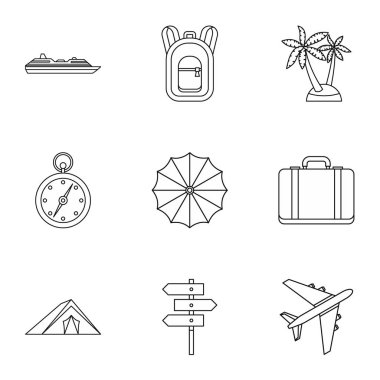 Deniz simgeler sette, anahat tarzı dinlenmek