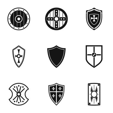 Kalkan Icons set, basit tarzı