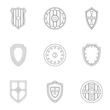 Kalkan Icons set, anahat stili