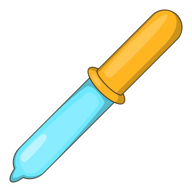 Pipet simgesi, karikatür tarzı